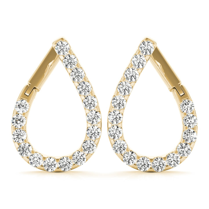 14K Yellow Gold 1/3 ct tw Fashion Diamond Earring