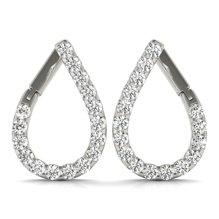 Platinum 1/3 ct tw Fashion Diamond Earring