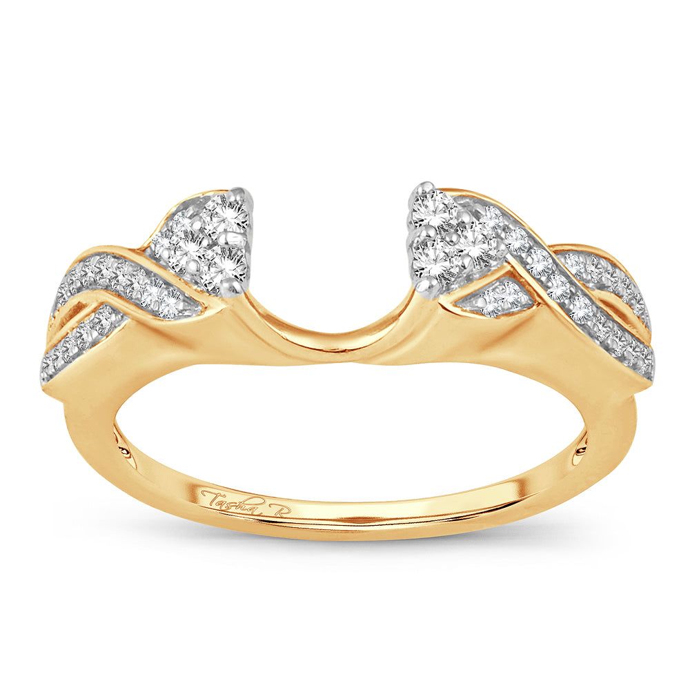 14K Yellow Gold 0.25CT Lab Diamond Ring Enhancer