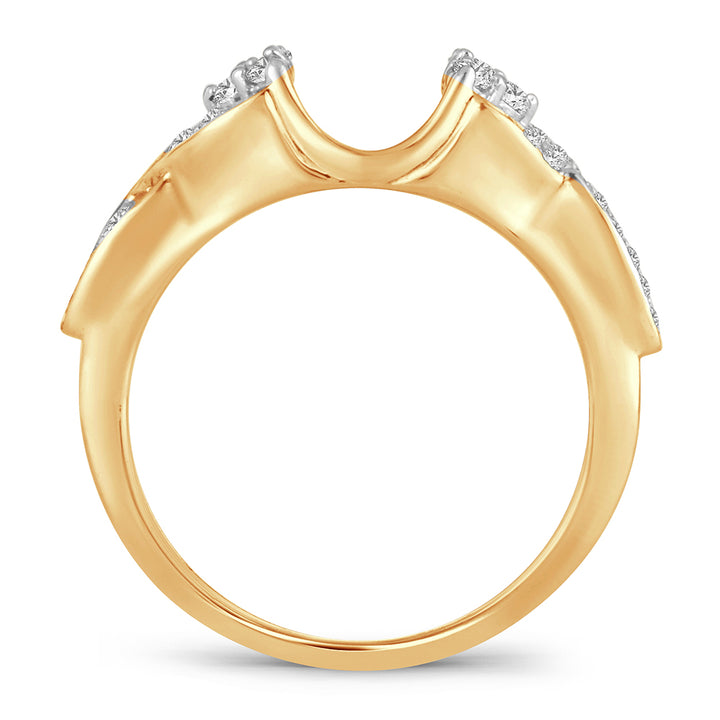 14K Yellow Gold 0.25CT Lab Diamond Ring Enhancer