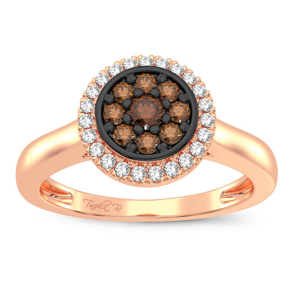 Romantic 14k Rose Gold Lab Diamond Promise Ring (0.25CT)