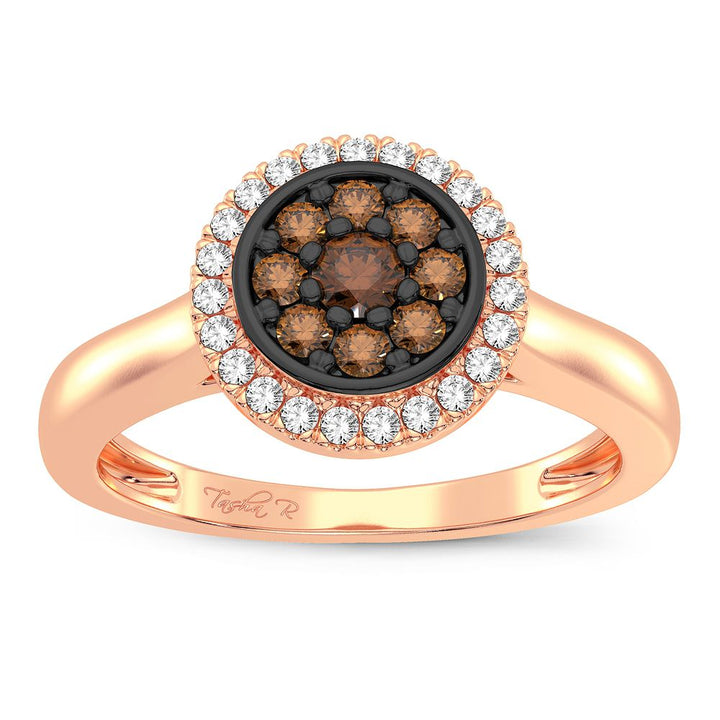 Romantic 14k Rose Gold Lab Diamond Promise Ring (0.25CT)