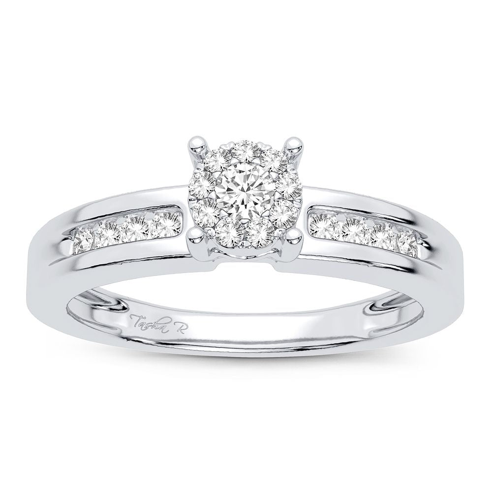 Brilliant 14k White Gold Lab Diamond Engagement Ring (0.25CT)