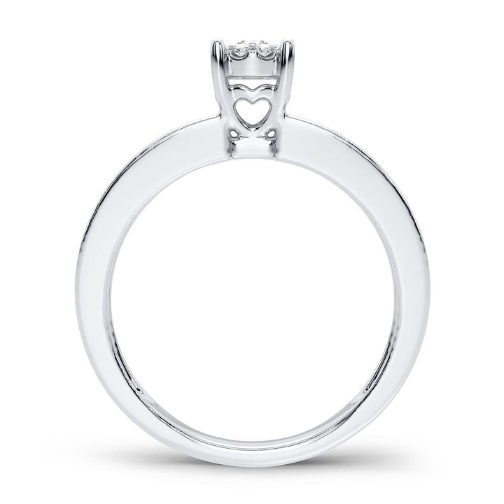 Brilliant 14k White Gold Lab Diamond Engagement Ring (0.25CT)