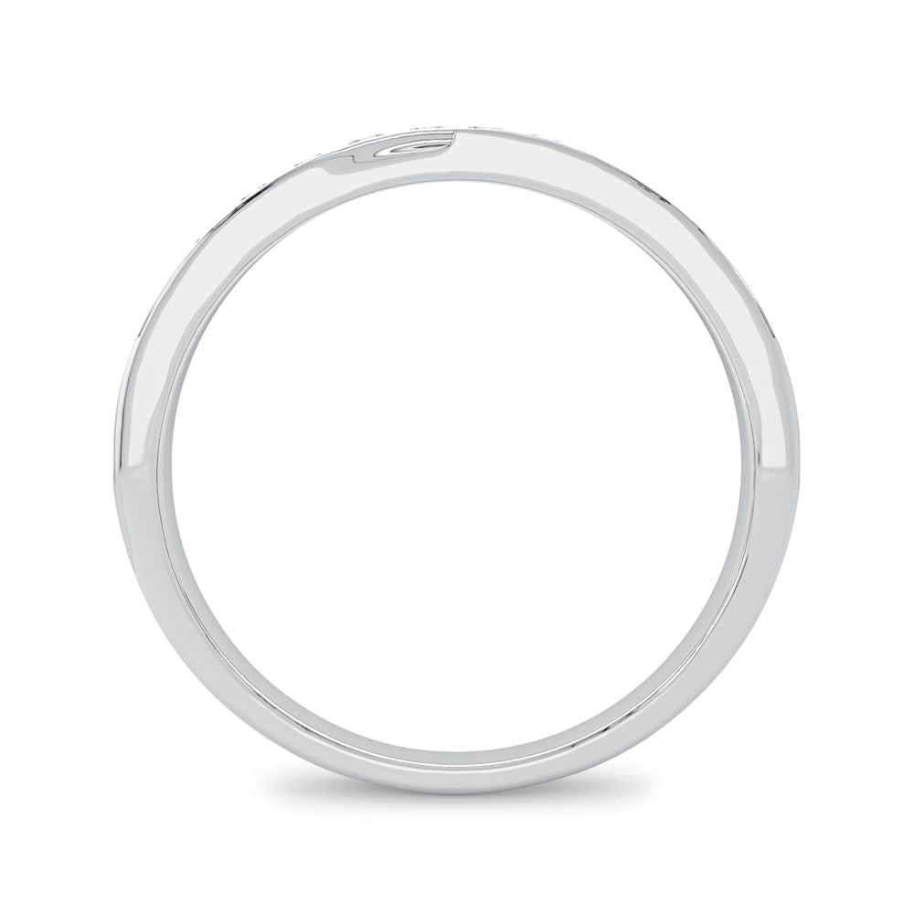 Refined 14K White Gold 0.25CT Lab Diamond Mens Ring