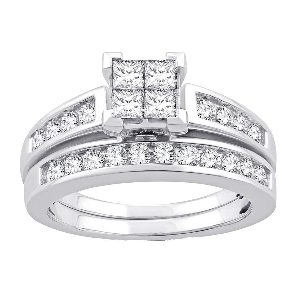 Elegant 10k White Gold 0.50ct Lab Diamond Engagement Ring