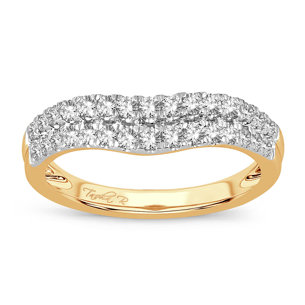 14K Yellow Gold Lab Diamond Enhancer Ring Band