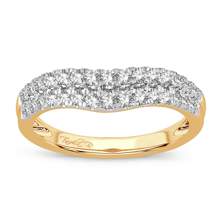 14K Yellow Gold Lab Diamond Enhancer Ring Band