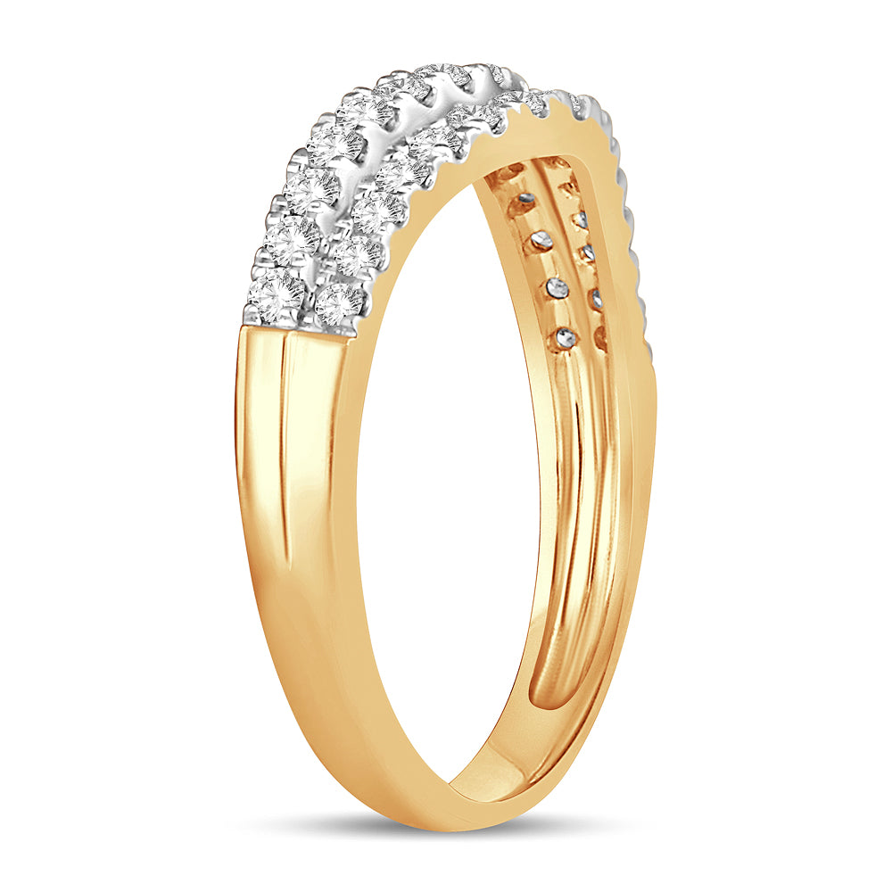 14K Yellow Gold Lab Diamond Enhancer Ring Band