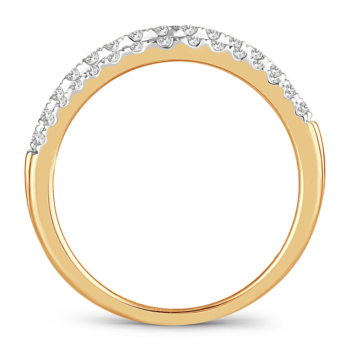 14K Yellow Gold Lab Diamond Enhancer Ring Band