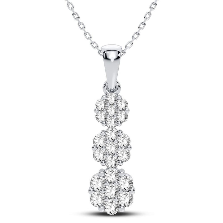 10K 0.75CT Diamond Pendant