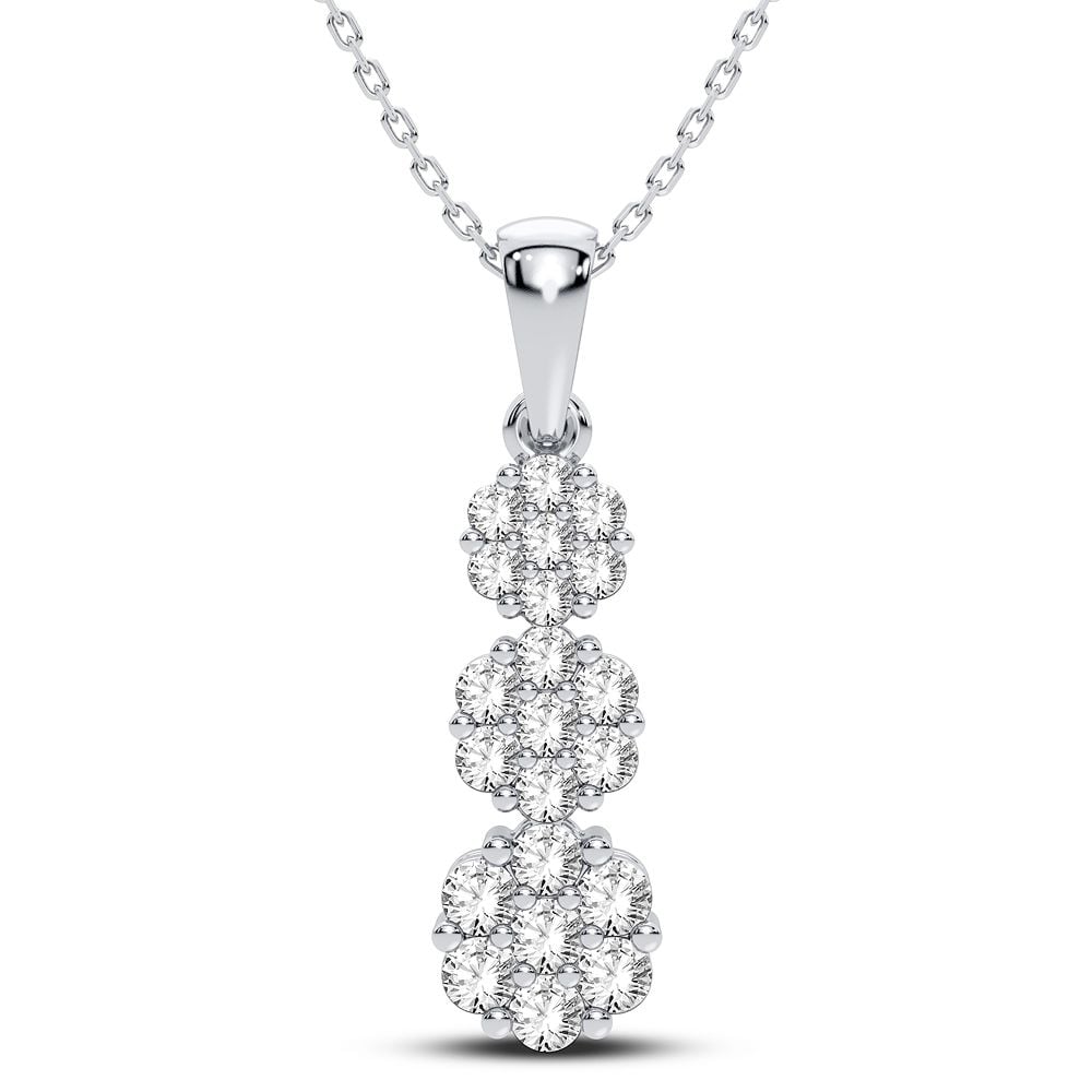 Gorgeous 10K 0.75CT Diamond Pendant