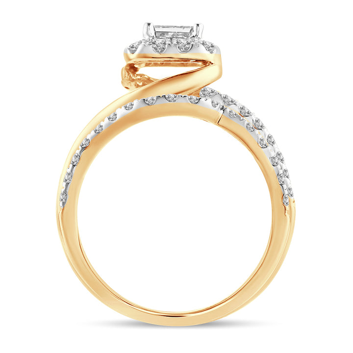 Timeless 14K Yellow Gold Lab Diamond Engagement Ring