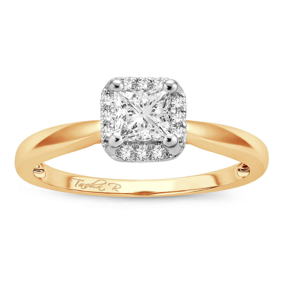 14k Yellow Gold 0.50ct Lab Diamond Engagement Ring