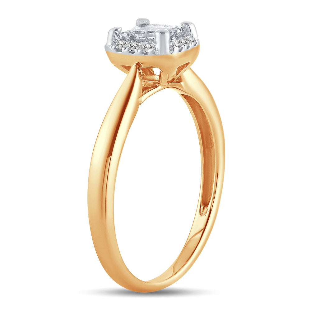 14k Yellow Gold 0.50ct Lab Diamond Engagement Ring