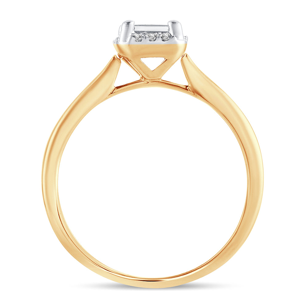 14k Yellow Gold 0.50ct Lab Diamond Engagement Ring