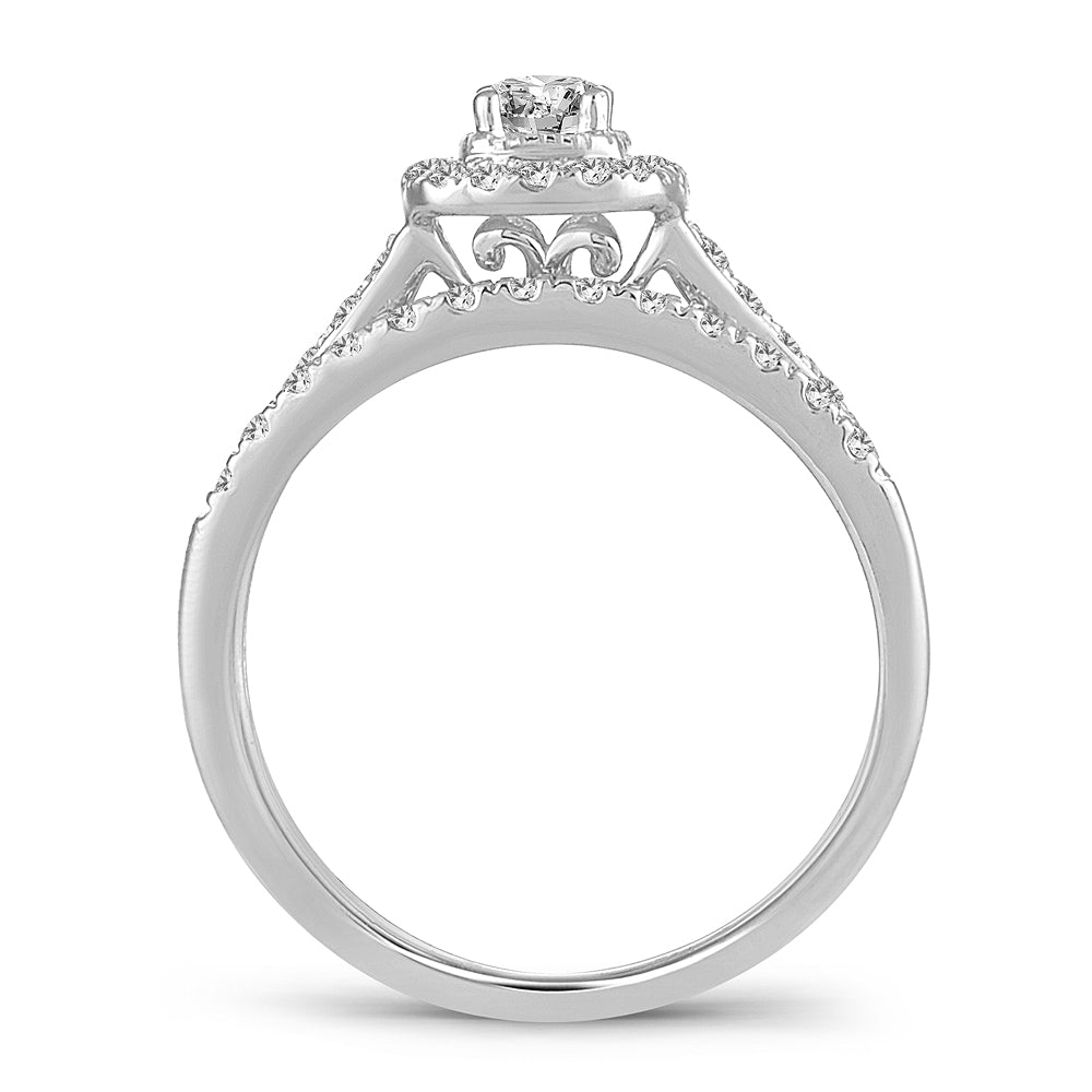 14K 0.50CT DIAMOND BRIDAL RING