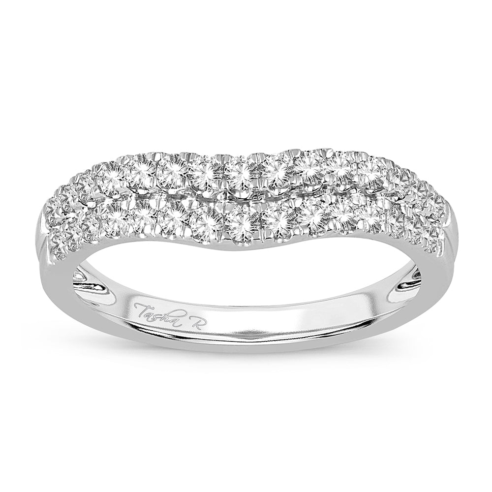 14k White Gold Lab Diamond Enhancer Ring Band