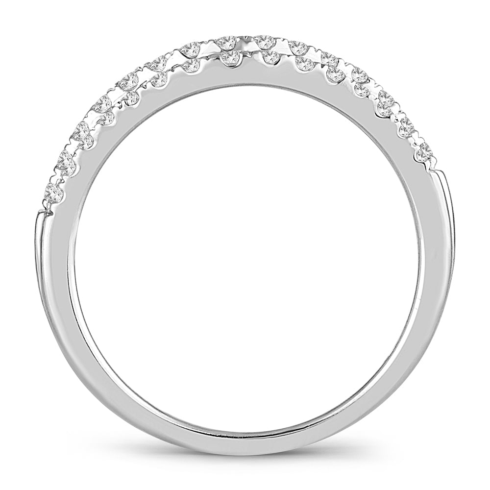 14k White Gold Lab Diamond Enhancer Ring Band