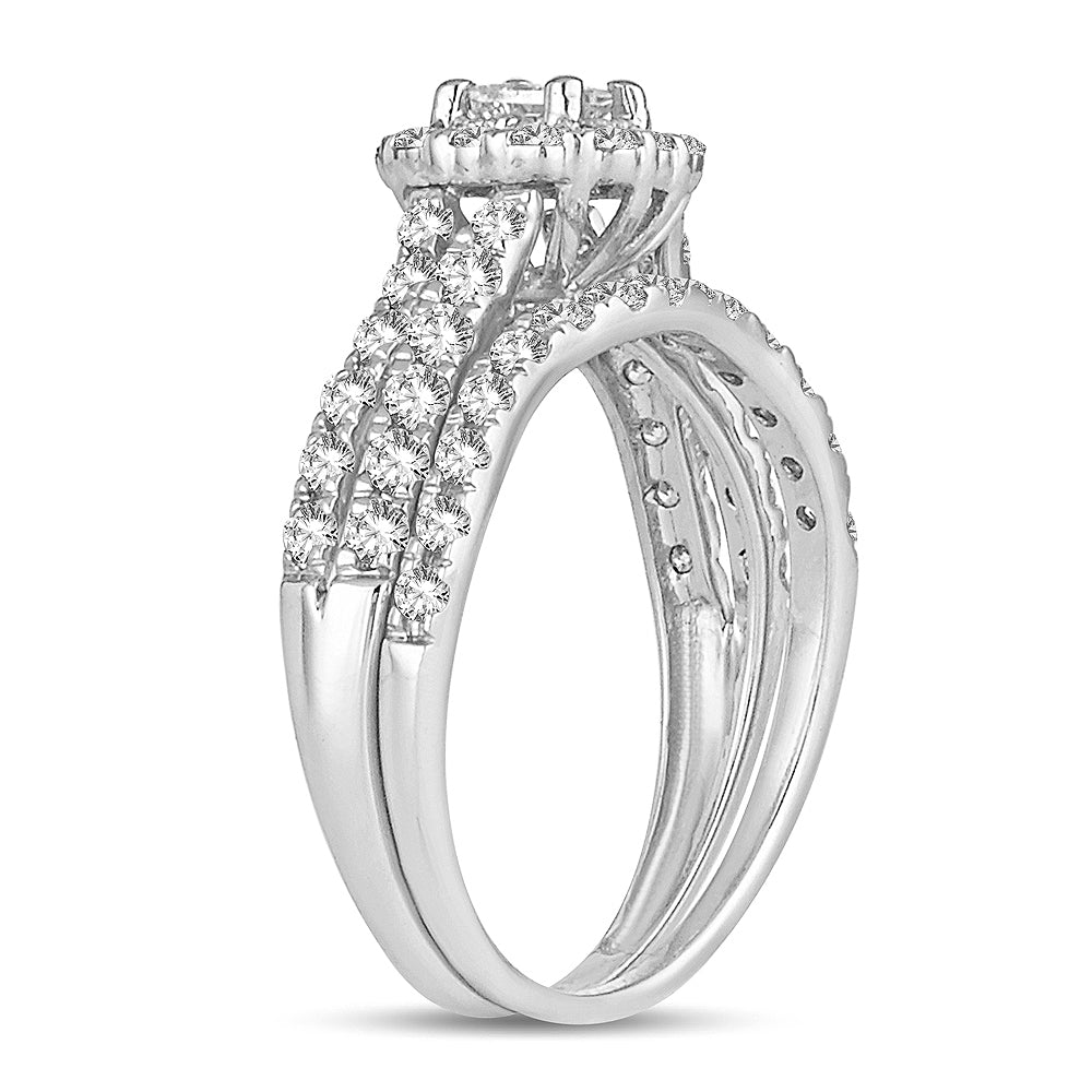Brilliant 14k White Gold Lab Diamond Engagement Ring (1.00CT)