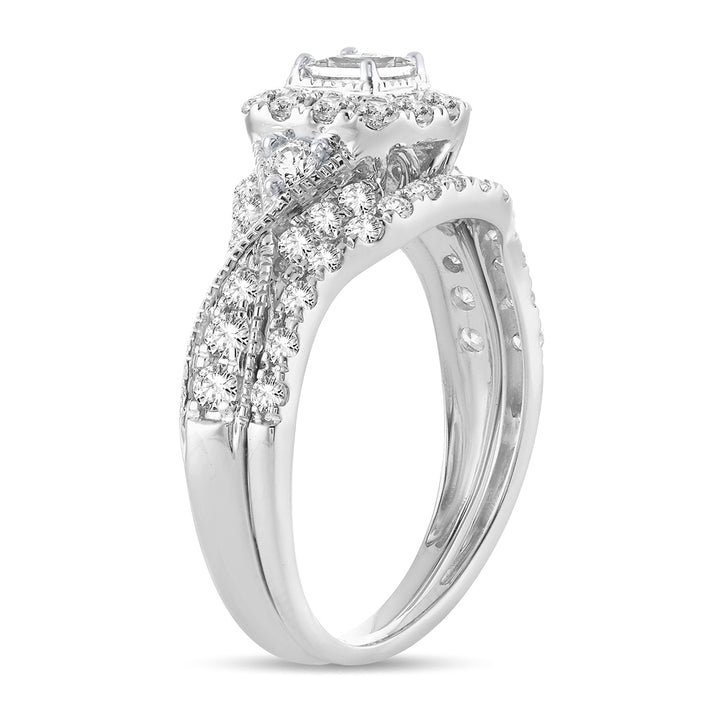 Brilliant 14k White Gold Lab Diamond Engagement Ring (1CT)