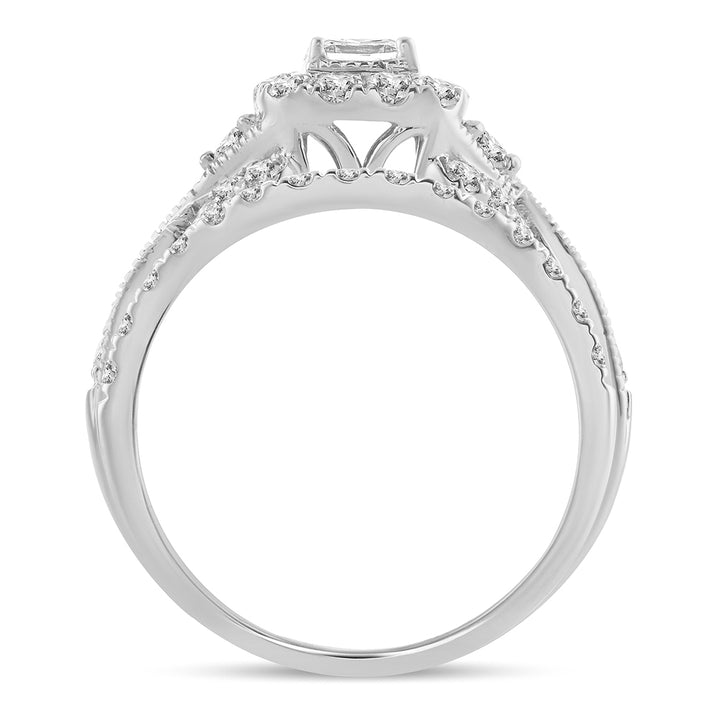 Brilliant 14k White Gold Lab Diamond Engagement Ring (1CT)