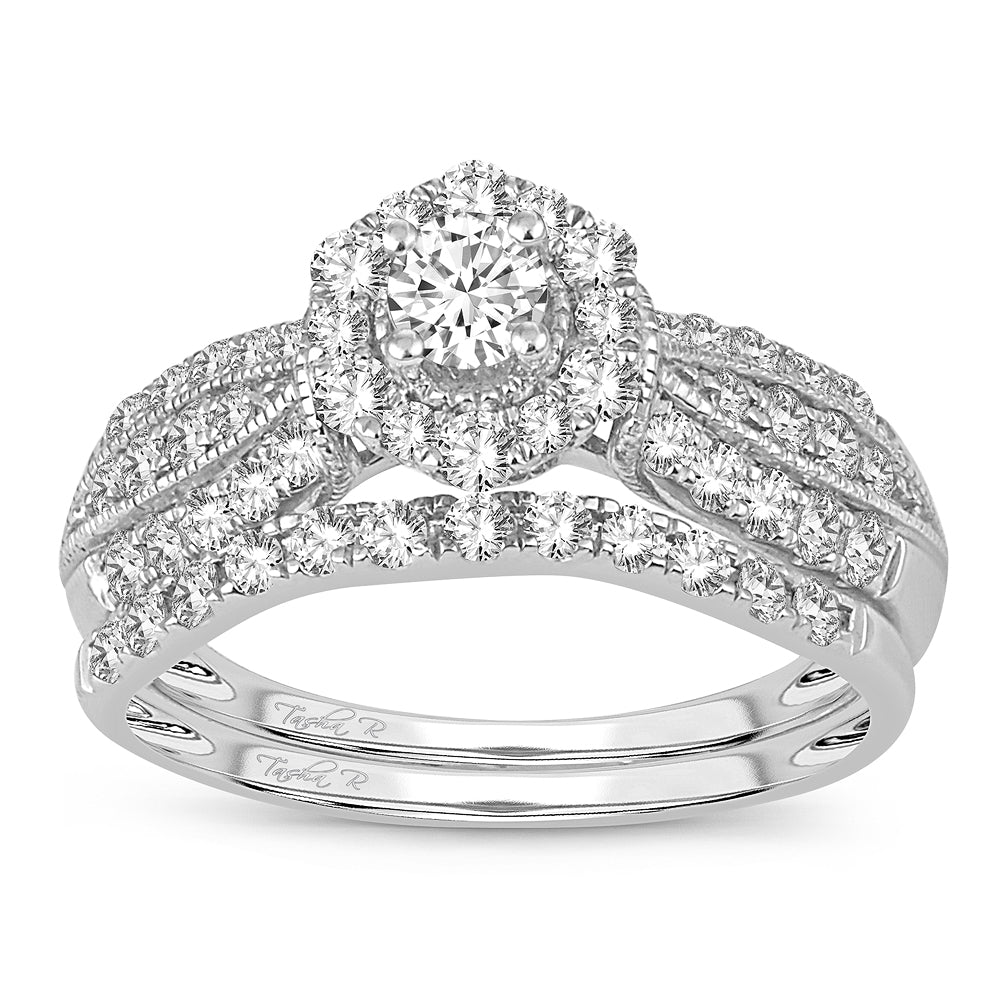 Timeless 14k White Gold 1CT Lab Diamond Engagement Ring