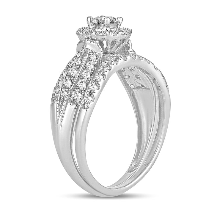 Timeless 14k White Gold 1CT Lab Diamond Engagement Ring
