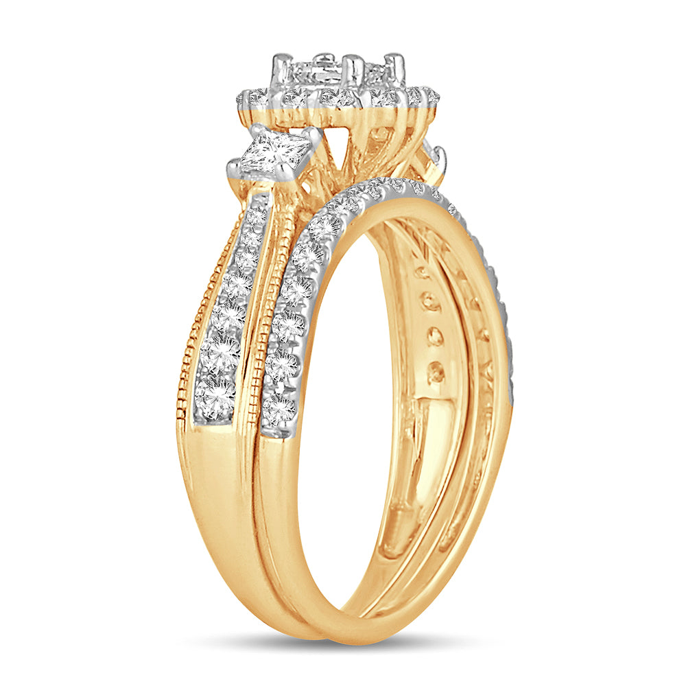 Timeless 14K Yellow Gold 1CT Lab Diamond Engagement Ring