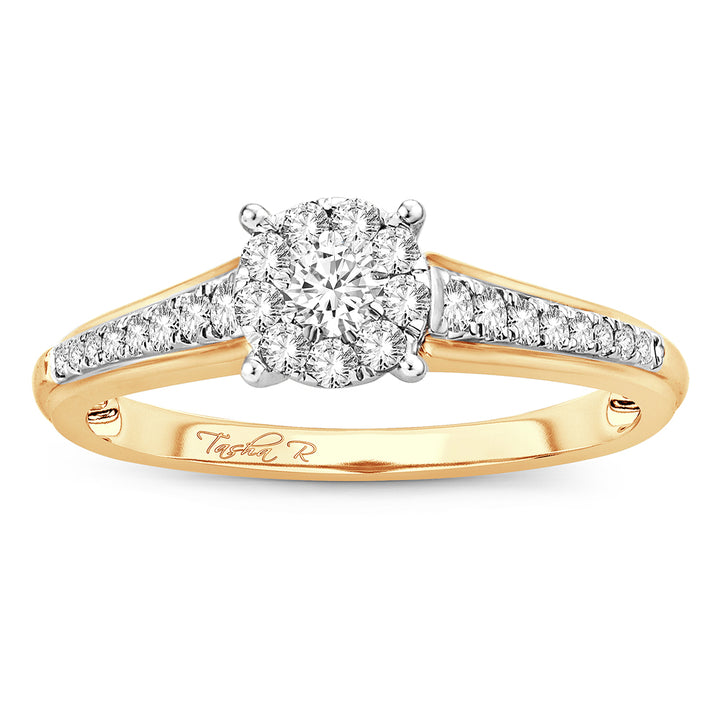 14K Yellow Gold Lab Diamond Promise Ring (0.37CT)
