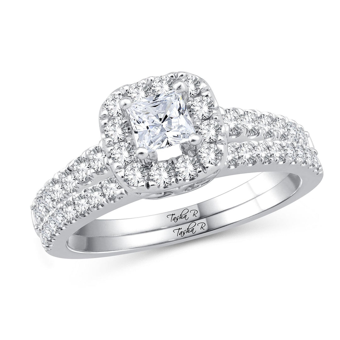 14k White Gold 1CT Lab Diamond Engagement Ring Elegance