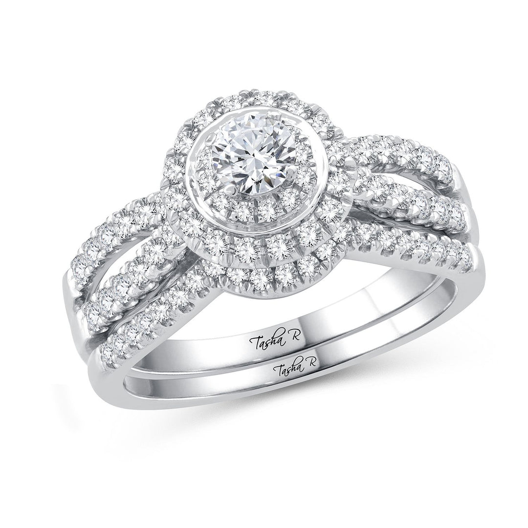 14k White Gold Lab Diamond Engagement Ring Semi-Mount 1CT