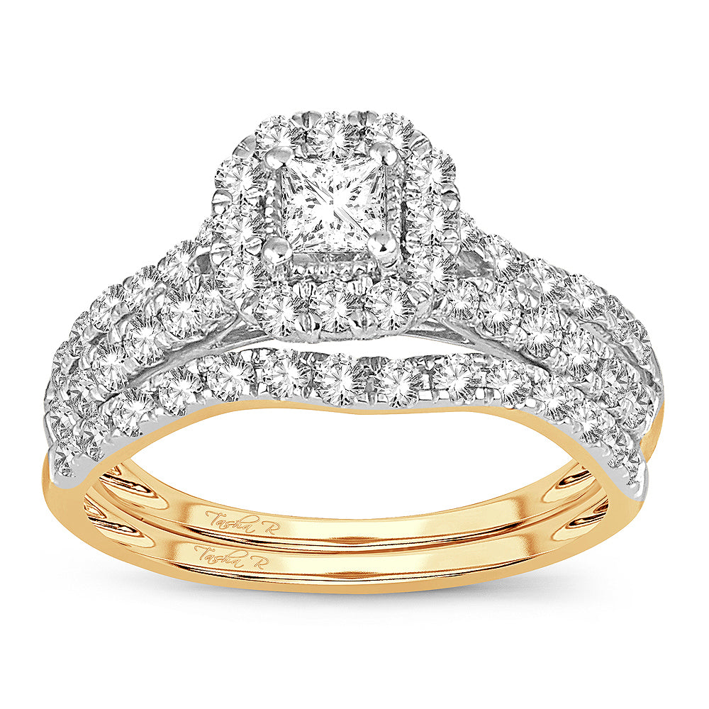 Romantic 14k Rose Gold Lab Diamond Bridal Ring (1.00CT)