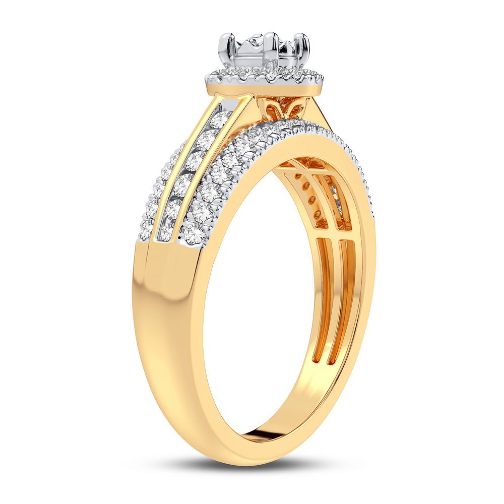 Timeless 14K Yellow Gold Lab Diamond Engagement Ring (0.50CT)