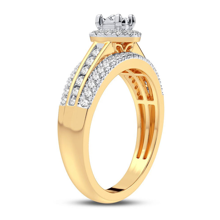Timeless 14K Yellow Gold Lab Diamond Engagement Ring (0.50CT)