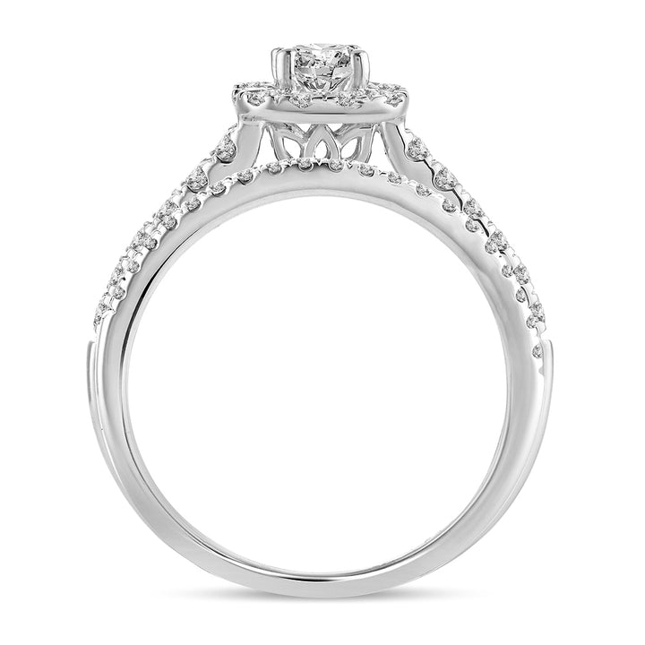 Brilliant 14k White Gold Lab Diamond Engagement Ring (1.00CT)