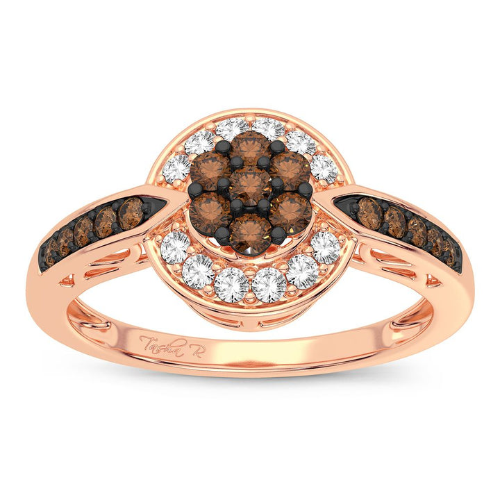 14k Rose Gold 0.33CT Lab Diamond Promise Ring for Her