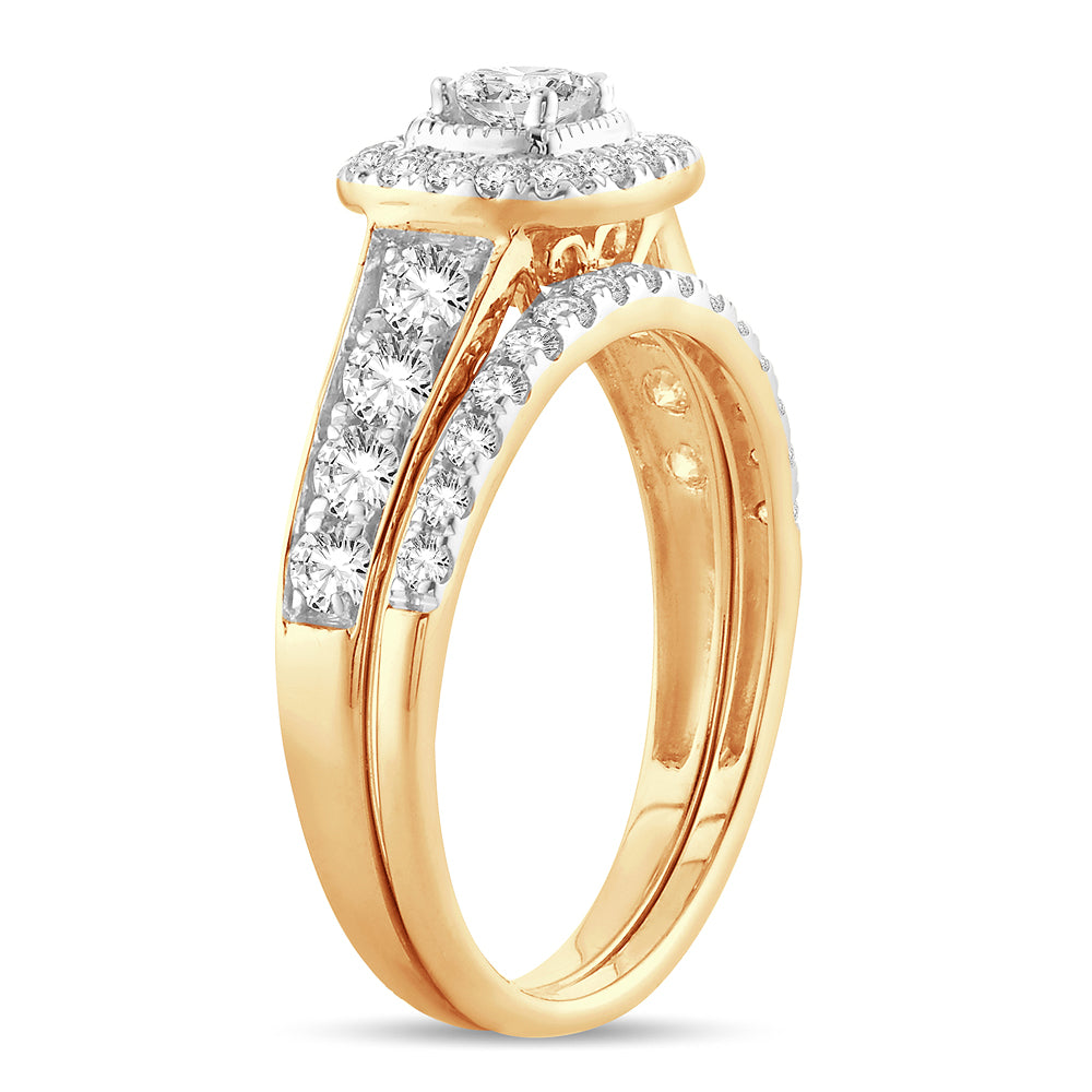 Brilliant 14k Yellow Gold Lab Diamond Engagement Ring