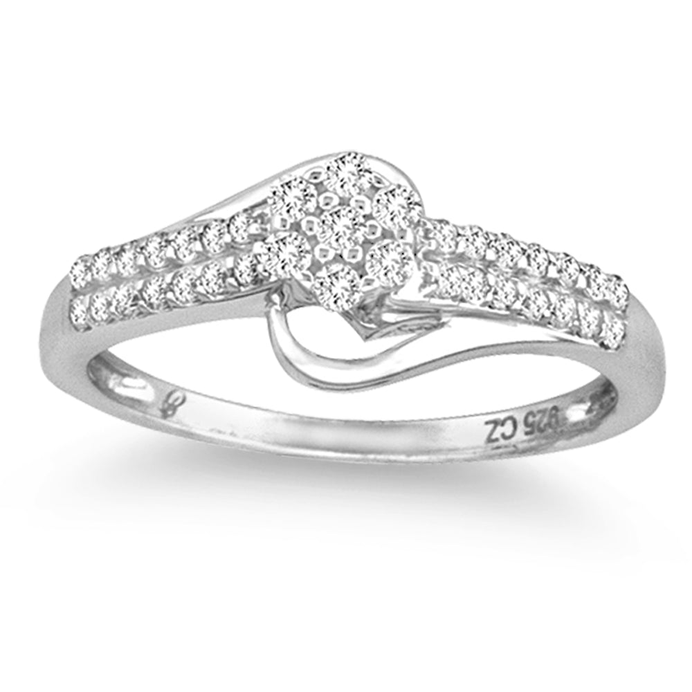 14K White Gold Lab Diamond Promise Ring (0.35CT)