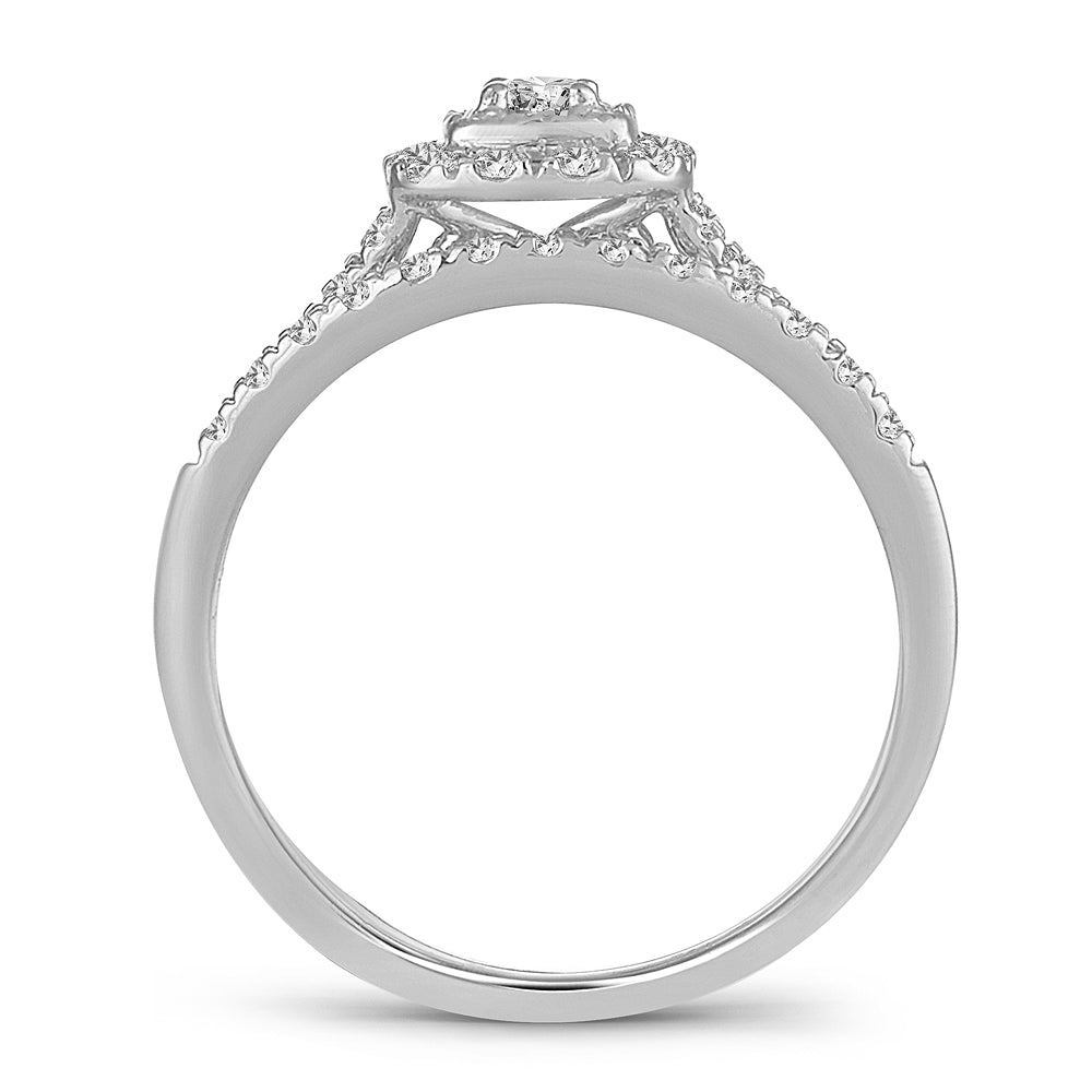 Timeless 14K White Gold 0.33CT Lab Diamond Ring