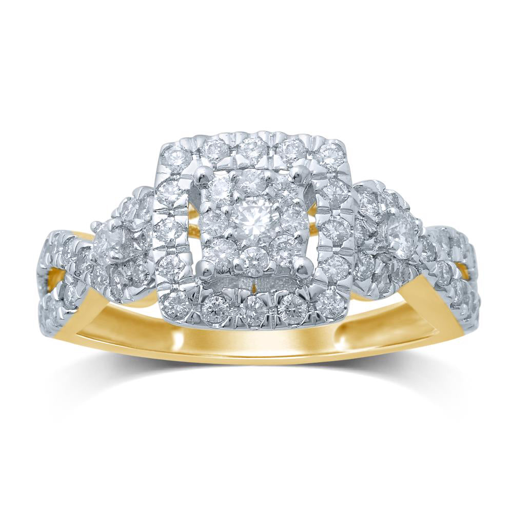 Luminous 14k White Gold Lab Diamond Fashion Ring (1.00CT)