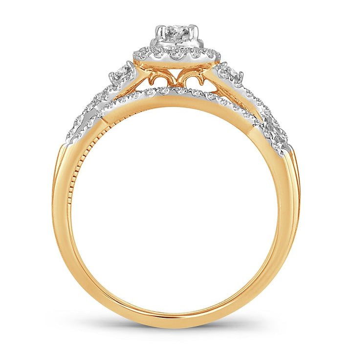 14K 0.50CT DIAMOND BRIDAL RING