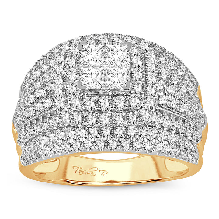 14K Yellow Gold 2.02CT Lab Diamond Womens Bridal Ring