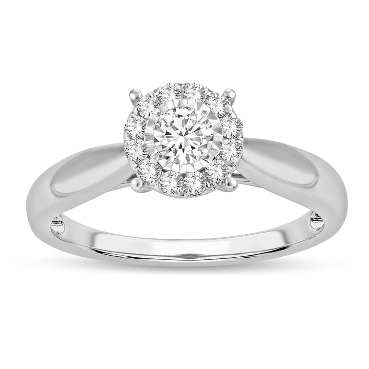 14K White Gold Lab Diamond Promise Ring (0.33CT)