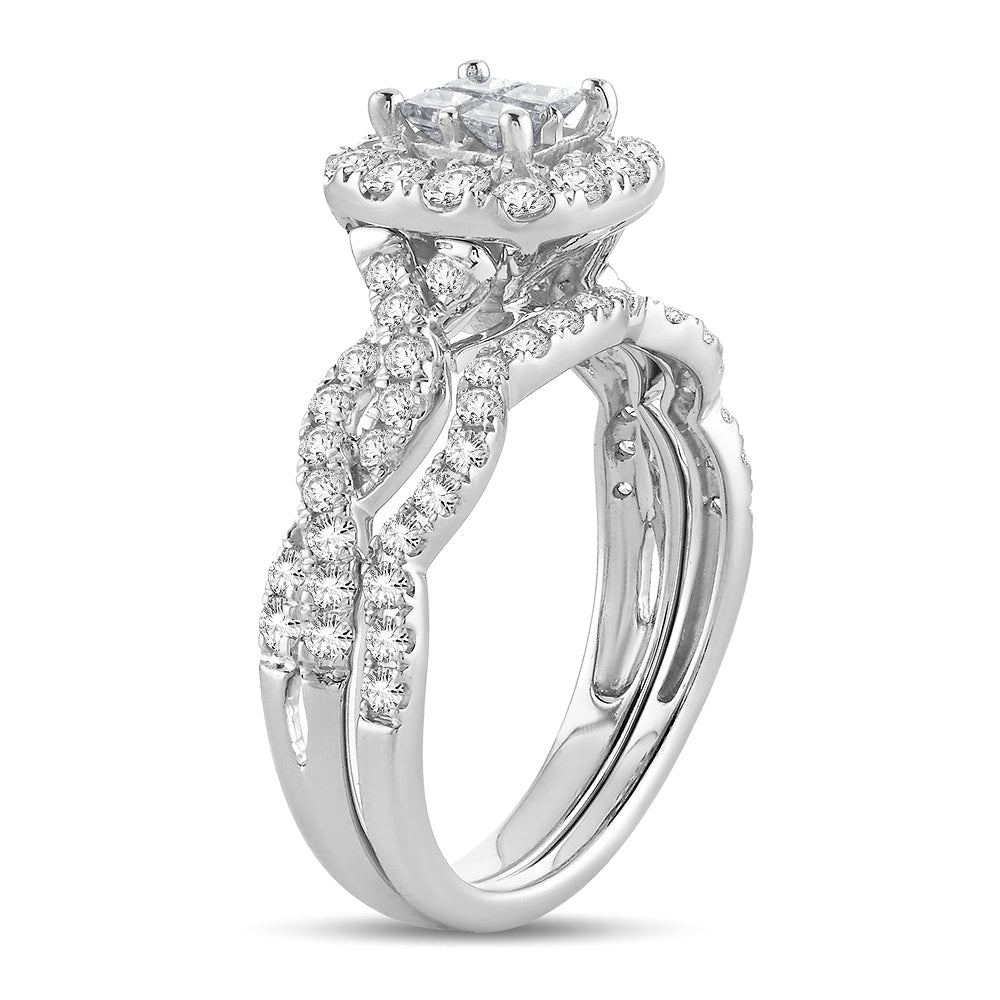14k White Gold 1CT Lab Diamond Engagement Ring Brilliance