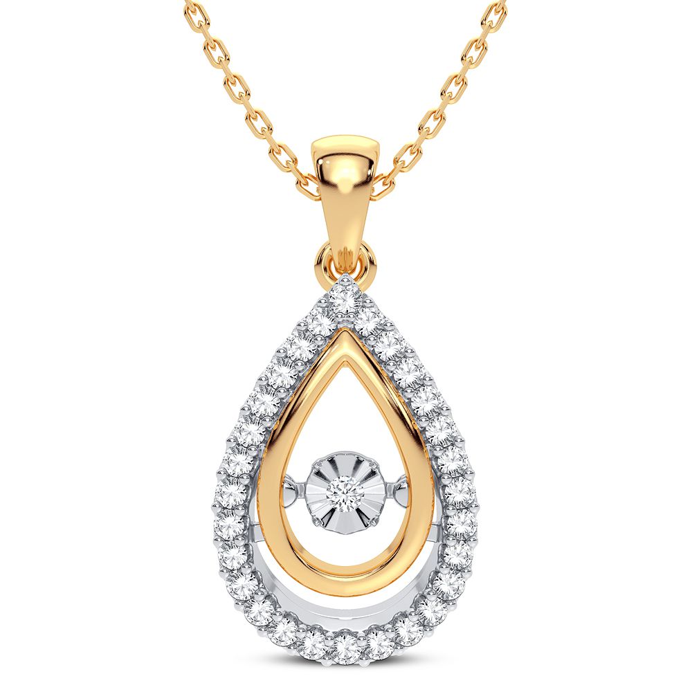 Luminous 14k White Gold Lab Diamond Pendant for Her