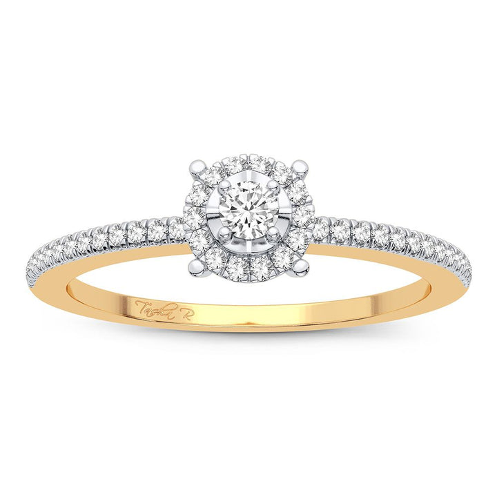 10K 0.16CT Diamond Ring