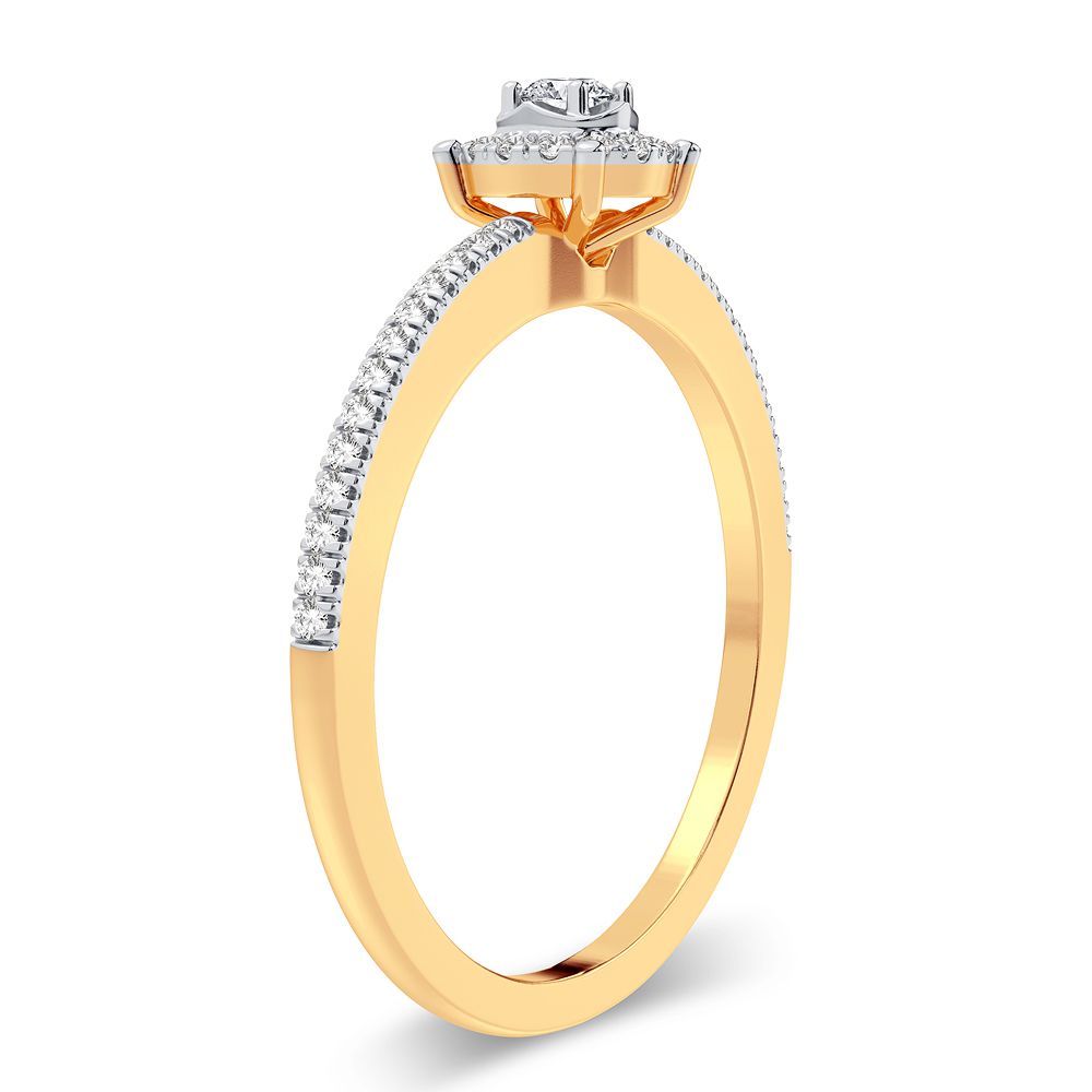 10K 0.16CT Diamond Ring