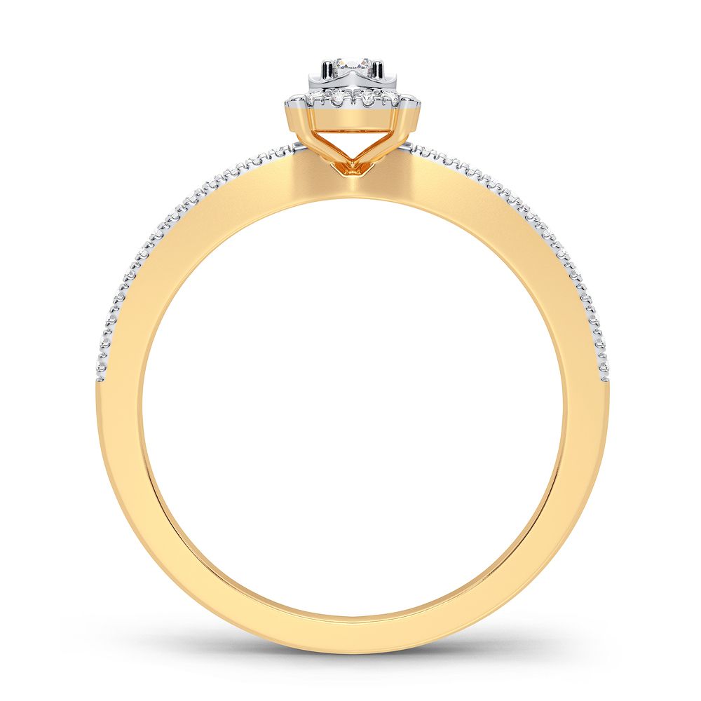 10K 0.16CT Diamond Ring