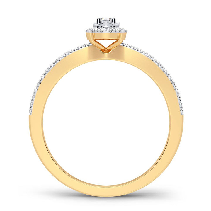 10K 0.16CT Diamond Ring